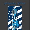 "In Tailgating We Trust" American Flag And Spatula Adult Crew Neck Short Sleeve Tee - 2 of 2