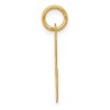 Black Bow Jewelry 14k Yellow Gold, Ella Collection, LG Fancy Script Initial Pendant A-W - 2 of 4