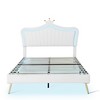 NicBex Twin/Full/Queen Upholstered Platform Bed Frame with LED Lights,Princess Bed Frame with Crown Headboard for Girls,Easy Assembly,Noise-Free - 4 of 4