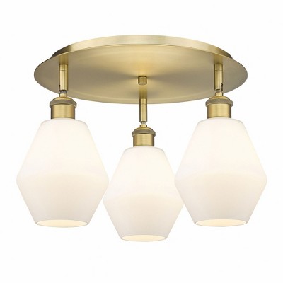 Cindyrella - 3 Light Flush Mount In Industrial Style-10 Inches Tall and 17.75 Inches Wide