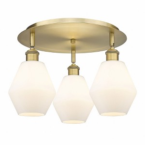 Cindyrella - 3 Light Flush Mount In Industrial Style-10 Inches Tall and 17.75 Inches Wide - 1 of 1