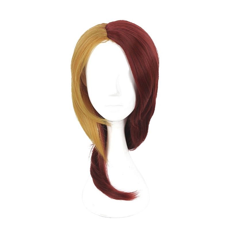 Unique Bargains Women's Wigs 18" Blonde Red with Wig Cap, 1 of 7