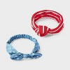 Baby Girls' 2pk 4th of July Denim Stars and Stripes Headband - Cat & Jack™ - 2 of 3