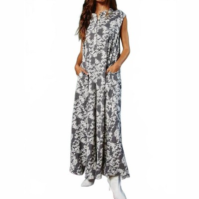 Women's Wide Leg Printed Jumpsuit - BUCKETLIST