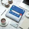 Insten Carrying Case Purse For Nintendo Switch and OLED Model, Travel Bag Sleeve Pouch with Shoulder Hand Strap For Girls Boys Women, Blue - 3 of 4