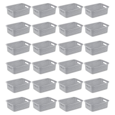 Sterilite Small 11 Long Weave Home Storage Basket Organizer