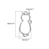 Unique Bargains Alloy Necklace Resin Casting Cat Shaped Pendant Frames 1.5" 20 Pcs - 2 of 4