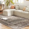 HOMCOM Machine Washable Area Rug, Non-Slip Traditional Flower Print Floor Carpet for Living Room, Bedroom, Dining Room - 4 of 4