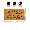28" x 16" Nature Coir Mat, Be Sweet - 3 of 4