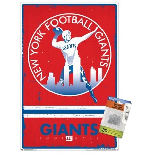 Trends International NFL New York Giants - Retro Logo 15 Unframed Wall Poster Prints - 1 of 4