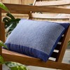 TOWN & COUNTRY TERRA Alara Solid Border Handcrafted Indoor Outdoor Decorative Pillow - 3 of 4