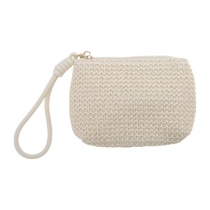 Unique Bargains Wrist Strap Woven Coin Purse Wallet 1 Pc - 1 of 4