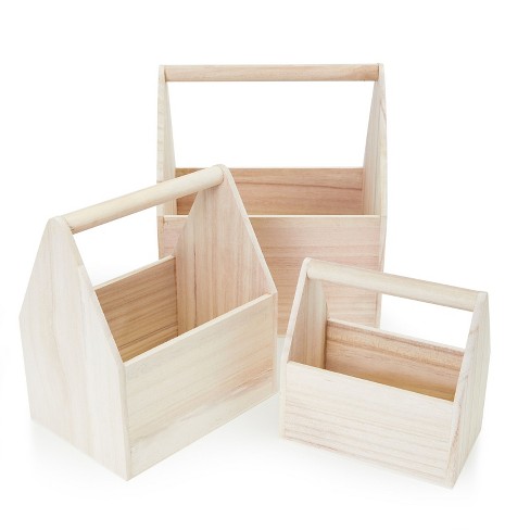 Bright Creations 11 Pieces Unfinished Small Wooden Boxes for