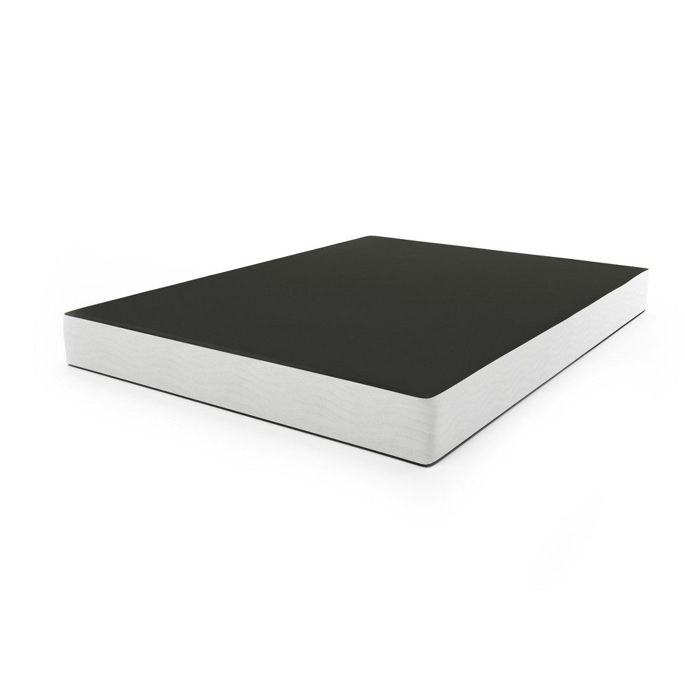 King Box Spring Frame - CorLiving: Metal Mattress Base, RTA, 8" Height, Polyester Cover