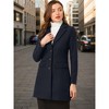 INSPIRE CHIC Women's Notched Lapel Single Breasted Outwear Fall coat - 2 of 4