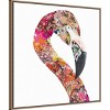 Amanti Art 30"x30" Flamingo Party I by Gina Ritter Framed Canvas Wall Art Print: Modern Abstract Animal Art, Bronze Frame - 2 of 4