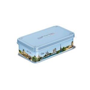 Straight from France Premium Candied Almonds (French Jordan Almonds) in Paris Themed Gift Tin, 90 Pieces, White - 1 of 4