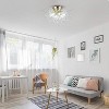 MAYEERTY Flush Mount Ceiling Lights, Modern Gold Crystal Sputnik Firework Close to Ceiling Lamp LED Ceiling Lighting Fixtures - 3 of 4