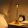 1PC Recharge Table Lamp, LED Cordless Desk Lamp,,Modern Cream Stepless Dimming for Restaurant/Bedroom/Bar/Camping/Coffee Shop Outdoor Light - 2 of 4