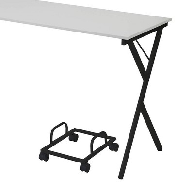 Executive Black Wood Corner Desk with Drawer and USB Port