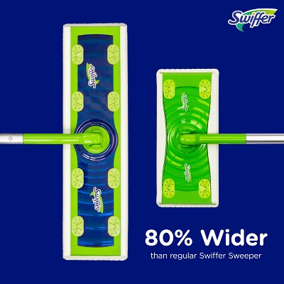 Swiffer Sweeper Dry + Wet XL Sweeping Kit (1 Sweeper, 8 Dry Cloths, 2 Wet Cloths) - Thumbnail 5