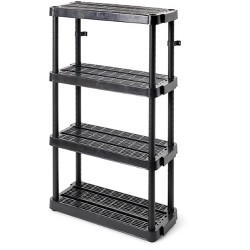 5-Tier Storage Shelving Freestanding Rack Multi-Use 33.5“L X 16”W X 73“H Black 