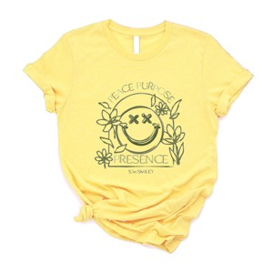 S.W.Smiley Peace Purpose Presence - Women's Short Sleeve Graphic T-Shirt - 1 of 4