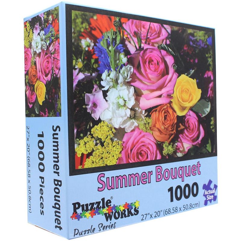 PuzzleWorks 1000 Piece Jigsaw Puzzle | Summer Bouquet, 3 of 7