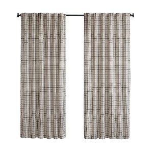 Gracie Mills Brianna Plaid Curtain Panel with Fleece Lining - 1 of 4