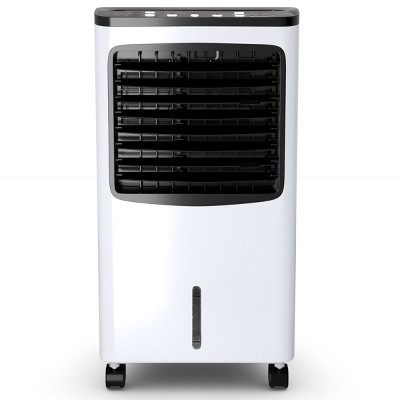 Tangkula 3-IN-1 Portable AC Cooling Fan Evaporative Air Cooler & Humidifier with 3-Mode, 3-Speed, 7.5H Timer Function, Remote Control Cooler White