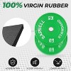 ER KANG Olympic Weight Plate, Bumper Plate Sets, Vigine Rubber Weights with Steel Hub, Strength Training Weight Lifting Plate Home Gym - 4 of 4