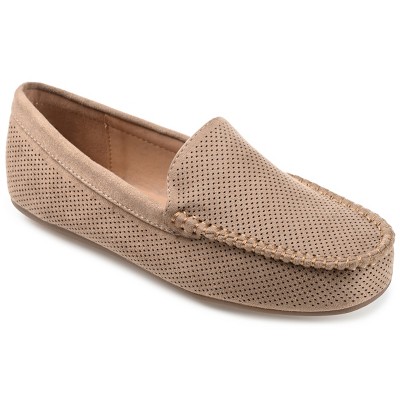 Journee Collection Womens Halsey Comfort Insole Slip On Round Toe Loafer Flats