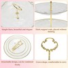 Unique Bargains 3 Tier Dessert Cup Cake Holder Tower with Tiered Tray for Donut Fruits Clear Gold Tone - 3 of 4