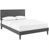 Modway Josie Queen Fabric Platform Bed with Squared Tapered Legs - 3 of 3