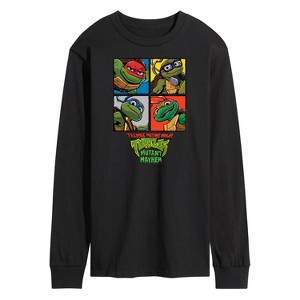 Men's - Teenage Mutant Ninja Turtles Mutant Mayhem - Mutant Mahem Grid Long Sleeve Graphic T-Shirt - 1 of 3