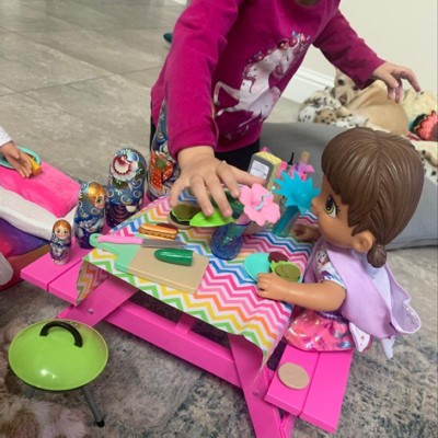 Our Generation Picnic Table Set With Play Food Accessories For 18