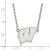 Black Bow Jewelry Sterling Silver Wisconsin Badgers NCAA Necklace 18 Inch - 2 of 4