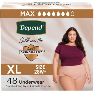 Depend Silhouette Women's XL Postpartum & Incontinence Disposable Underwear - 1 of 4