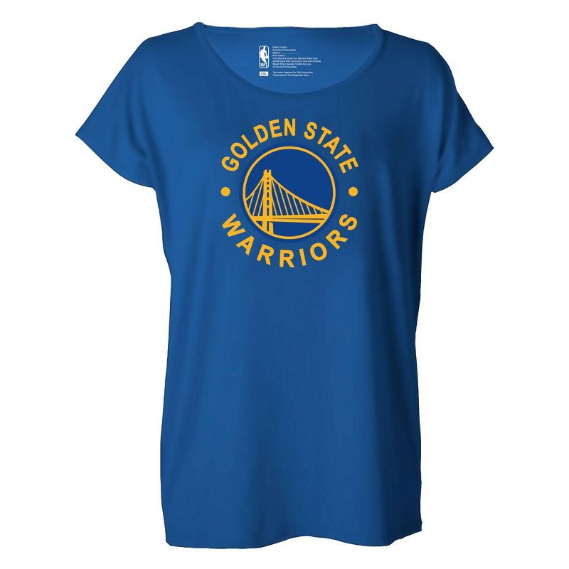 NBA Golden State Warriors Women&#39;s Dolman Short Sleeve T-Shirt, 1 of 5