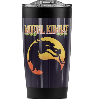 Mortal Kombat Klassic Logo Steel Tumbler 20oz Coffee Travel Mug