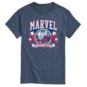 Men's - Marvel - Collegiate Americana Short Sleeve Graphic T-Shirt - 1 of 4