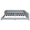 Whisen Queen Size & Twin XL Size Upholstered Platform Bed, PU Leather, Elegant Design - 3 of 4