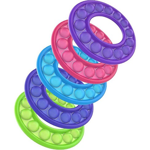 light rainbow pop it bracelet pack of 3 Silicon party supply perfect gift