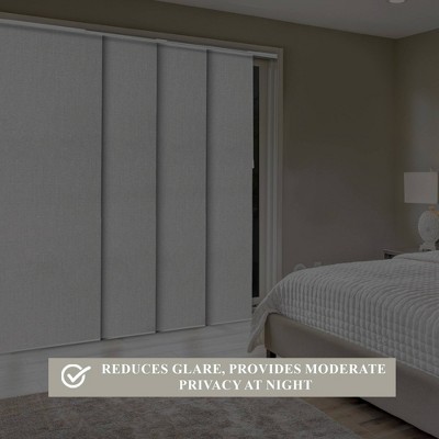 Ballroom White Light Filtering Fabric Panel Track Blind 86" x 96"