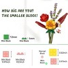INFURNIC 3D Puzzles Flower Building Set 574 PCS DIY Artificial Bouquet for Home Decor and Special Occasions, Multicolored, 3.71"*2.26"*8.58" - 4 of 4