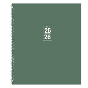 Blue Sky Weekly/Monthly Student Spiral Planner 8"x10" Spiral Fern Green - 1 of 4