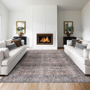 Thomasville Emporia Industrial Old World Chenille Machine Washable Non-Slip Flat Pile Area Rug Collection - 1 of 4