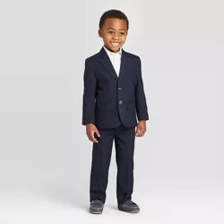2pc Set Baby Boy Toddler Kid Teen Wedding White Black Pants Formal Suit sz S-20 