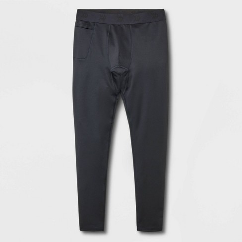 Men's Slim Fit Heavyweight Thermal Pants - All In Motion™ Black Xxl : Target