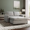 Serta Aurora Convertible Sofa Light GrayWoven - 2 of 4